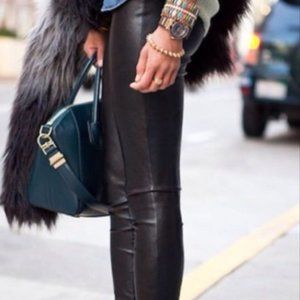 Wilfred | Aritzia Rapport Vegan Leather Leggings XS Black